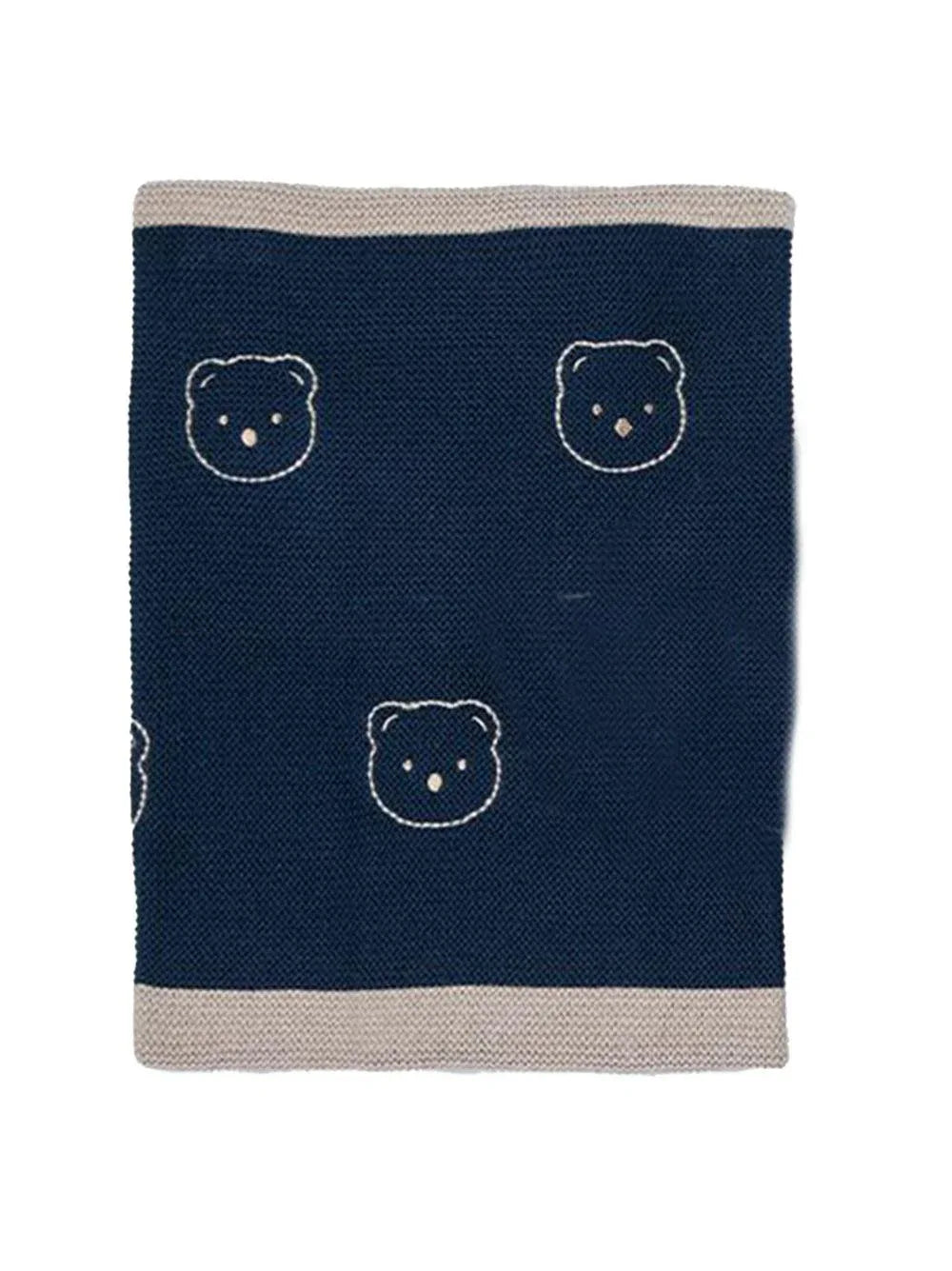 Coperta blu con orsetti neonato - Preludio Moda