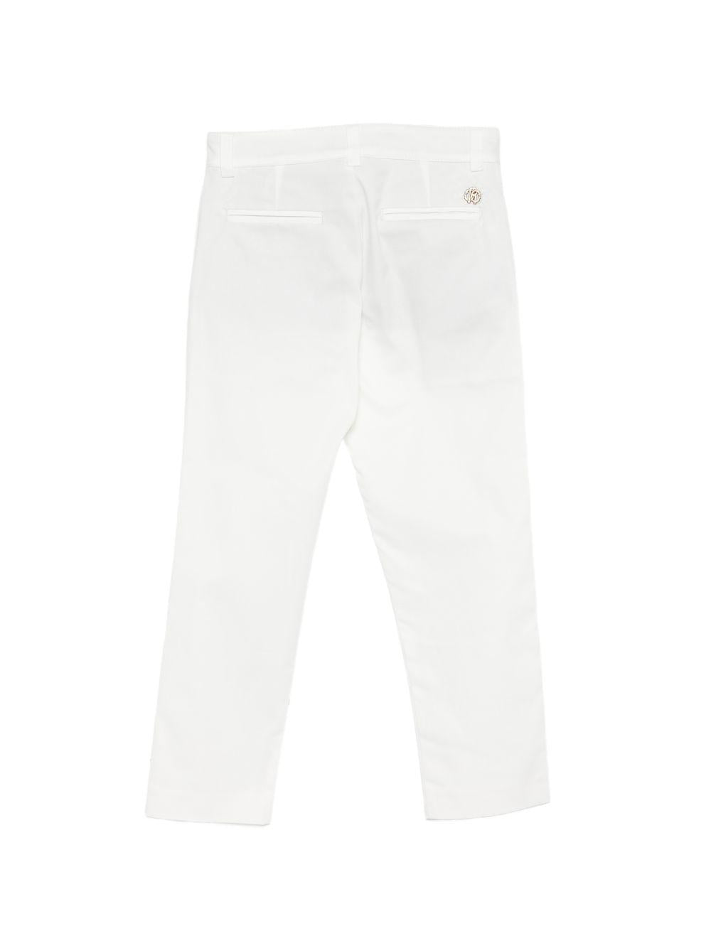 Pantaloni con risvolto CBP26002PA WHITE ROBERTO CAVALLI JUNIOR