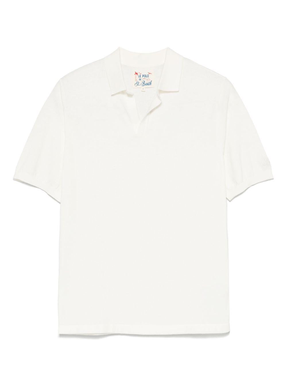 Polo Sloan in maglia bianca SLO0001 00136H MC2 SAINT BARTH