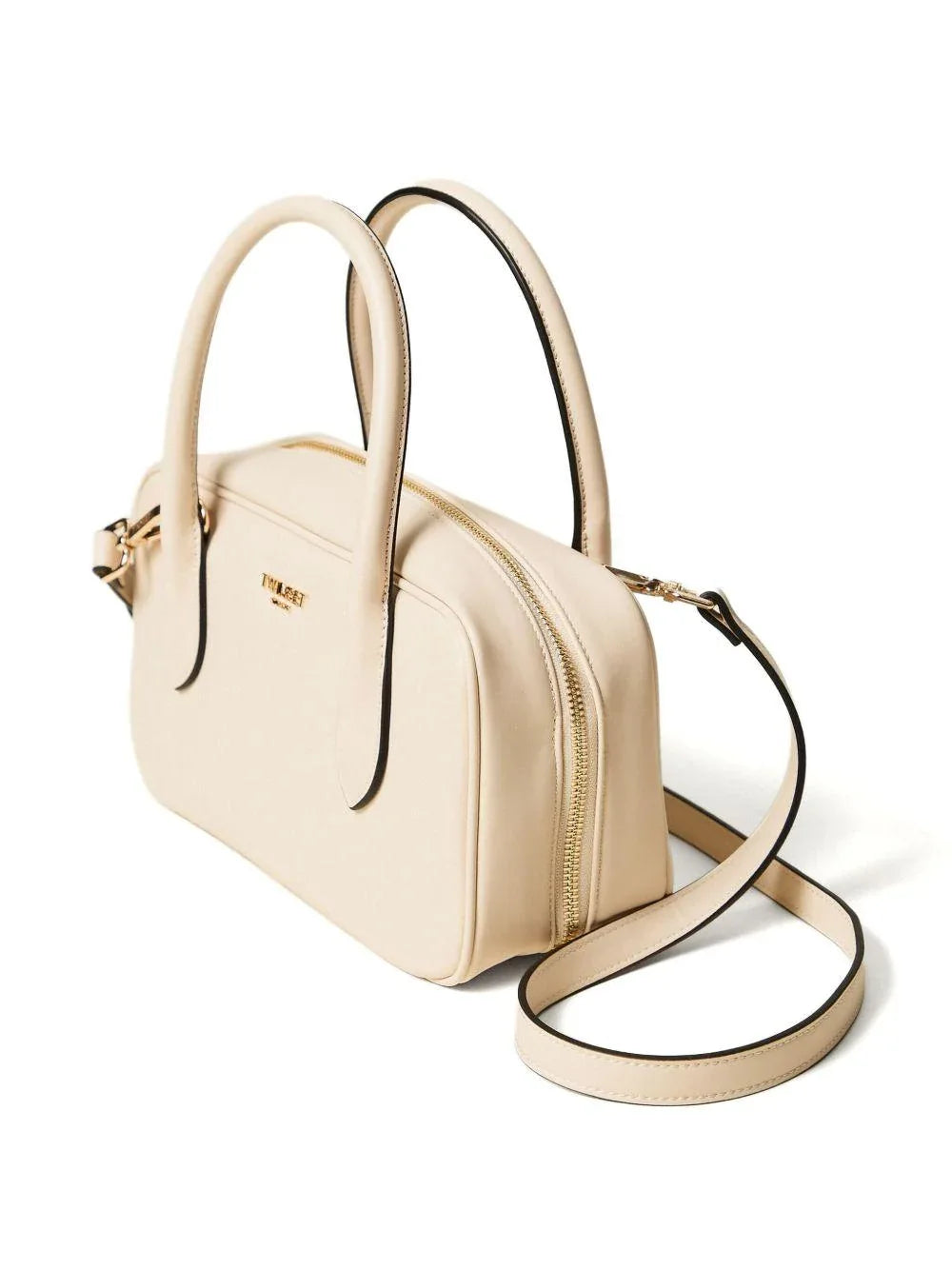 Borsa Tote Beige con Zip e Tracolla Rimovibile - Preludio Moda