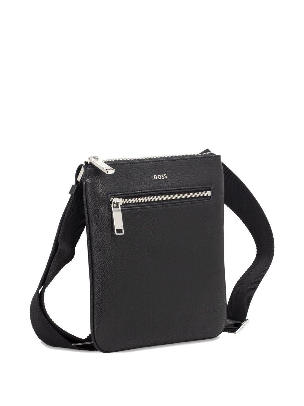 Borsa a tracolla con zip frontale 50558444 001 BOSS