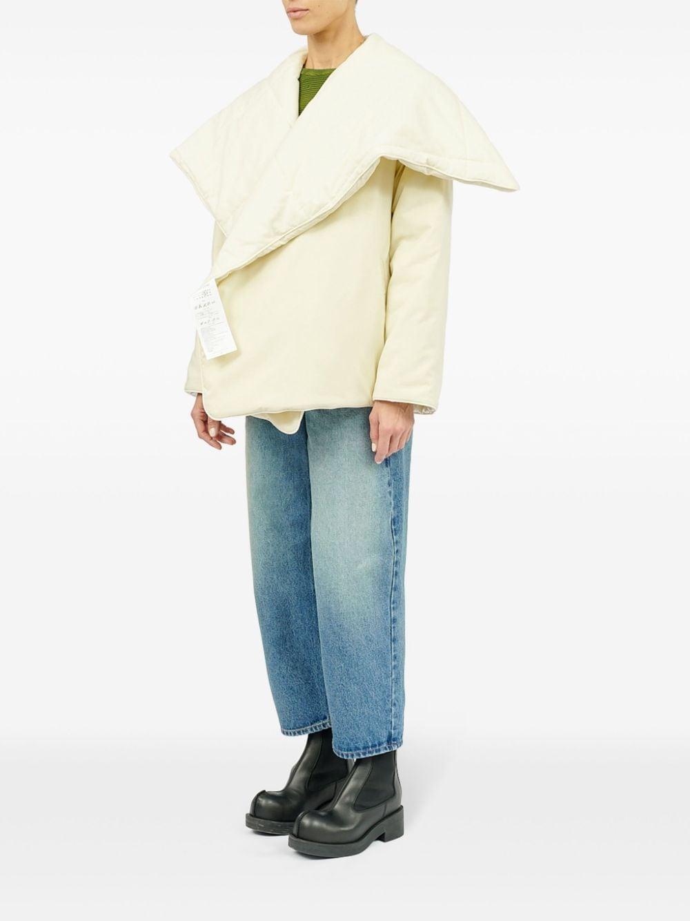 Piumino crema reverse oversize