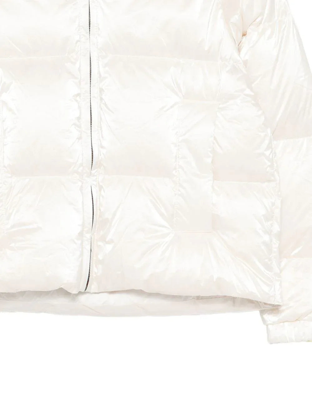 Giacca bianca con cappuccio e zip - Preludio Moda