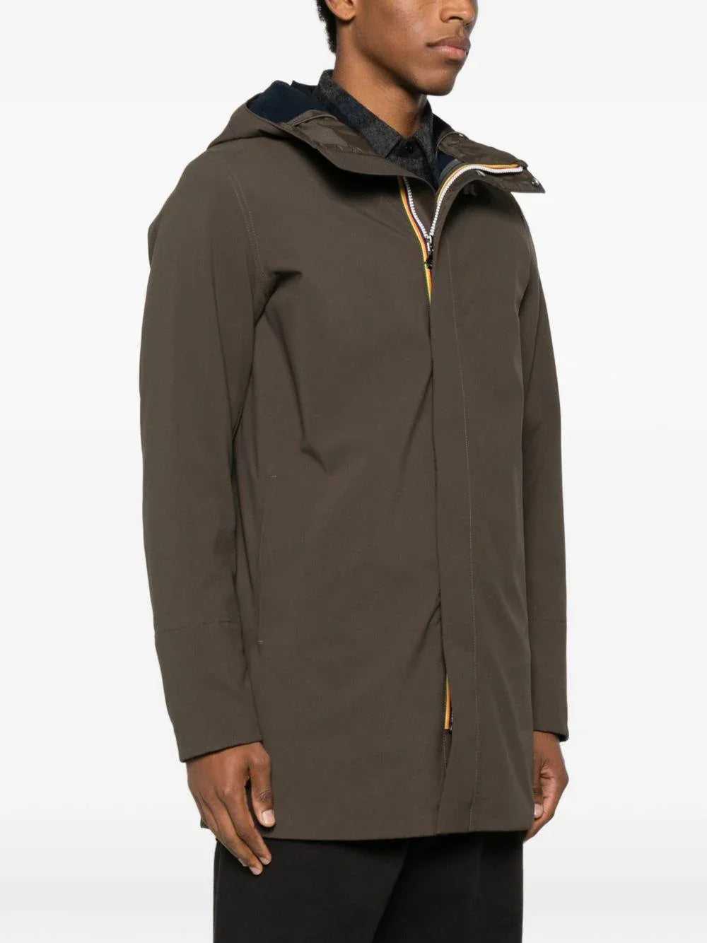 Giacca verde militare con cappucc - Preludio Moda