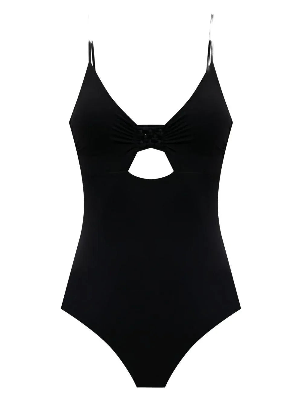 Costume intero bianco in microfibra con intrecci - Preludio Moda