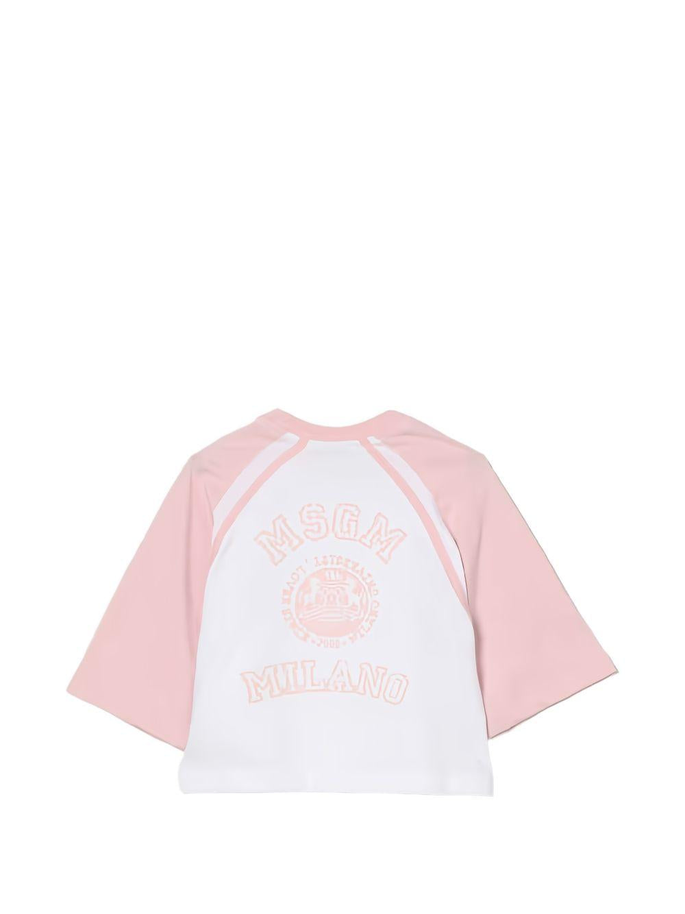 Maglia raglan con maniche a tre quarti S6MSJGTH024 00178 MSGM KIDS