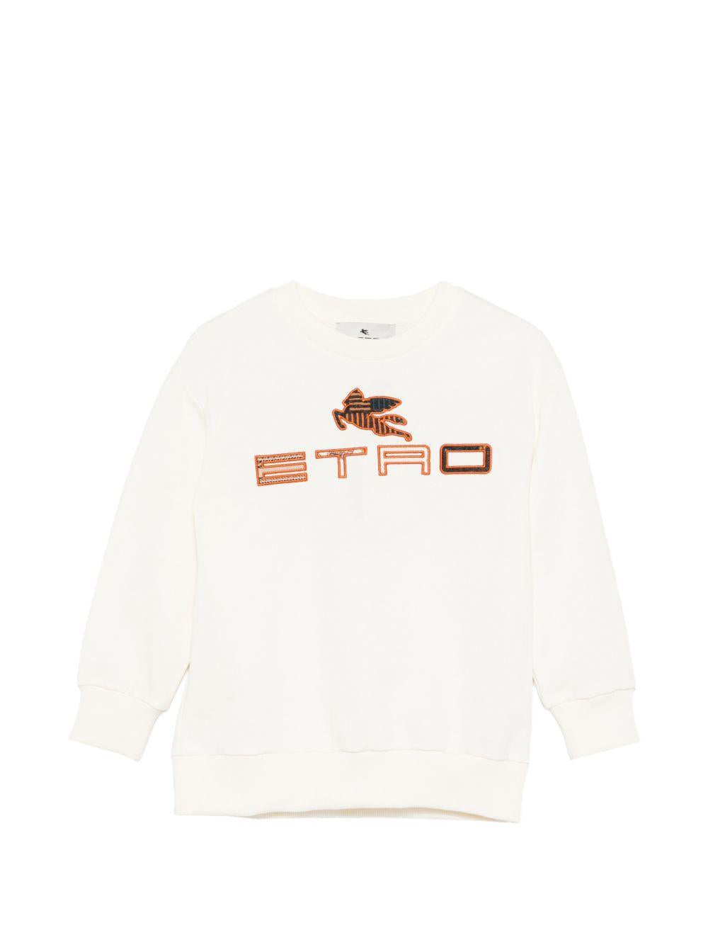 Maglia a maniche lunghe con logo GY4P50Z3183 102 ETRO KIDS
