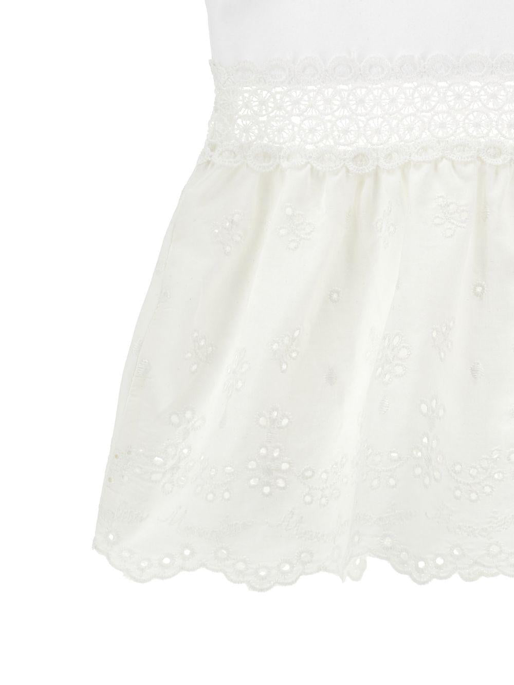 Top con gonna in tulle ricamato 17G6047005 0099 MONNALISA KIDS
