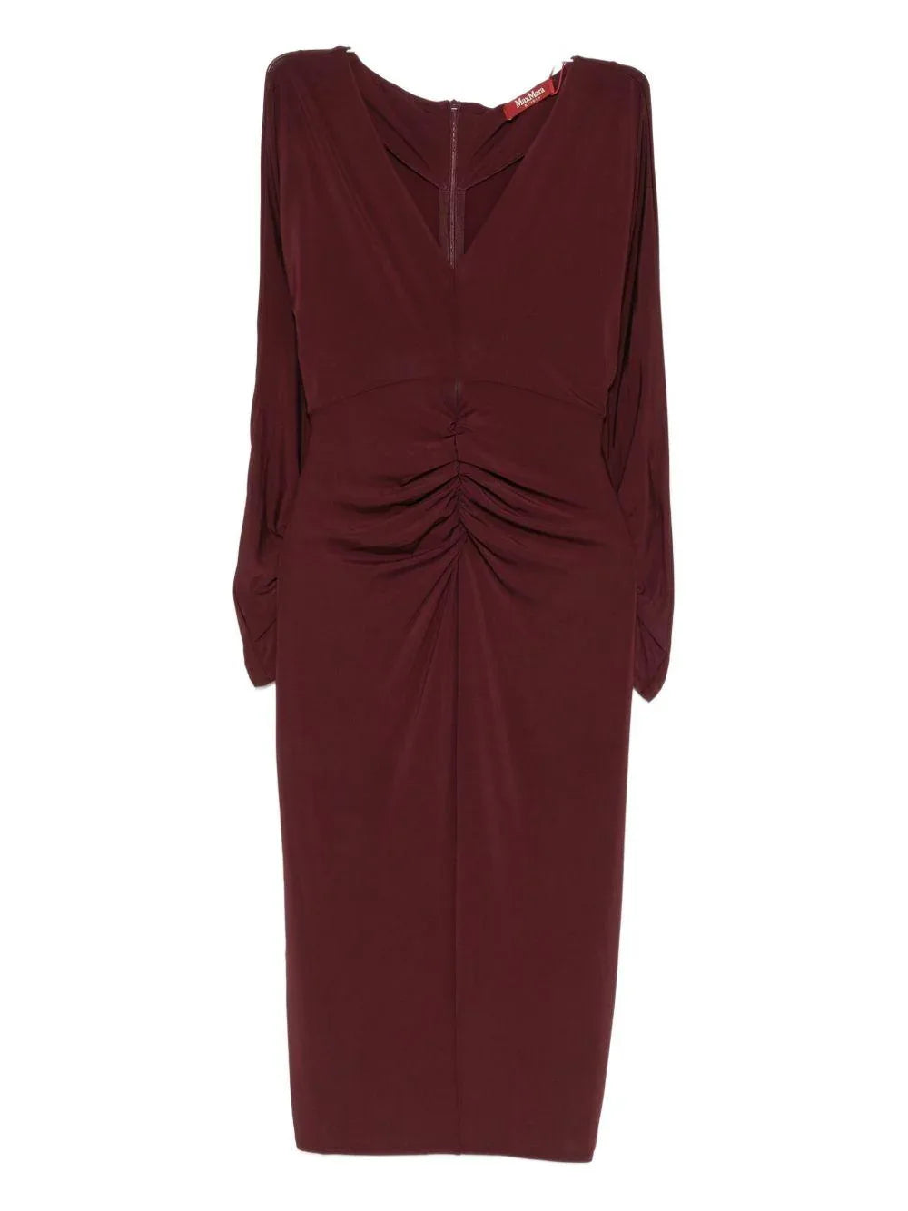 Abito midi con ruches sul davanti - Preludio Moda