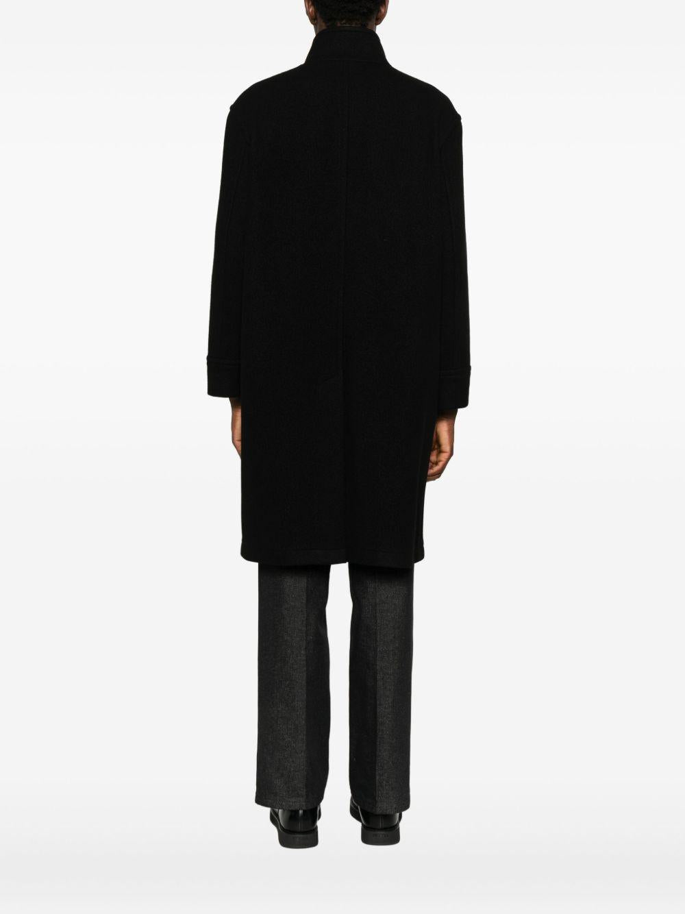 Cappotto nero con alamari MON770116 N1225 TAGLIATORE