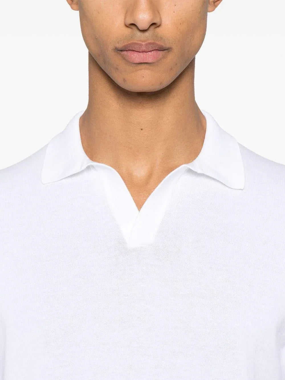 Polo Keith in maglia bianca - Preludio Moda