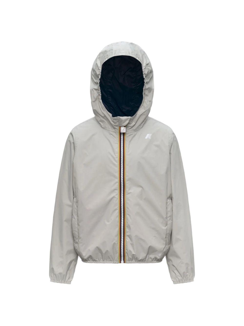 Giacca a vento con cappuccio zip bicolore K61314W C71 K-WAY KIDS