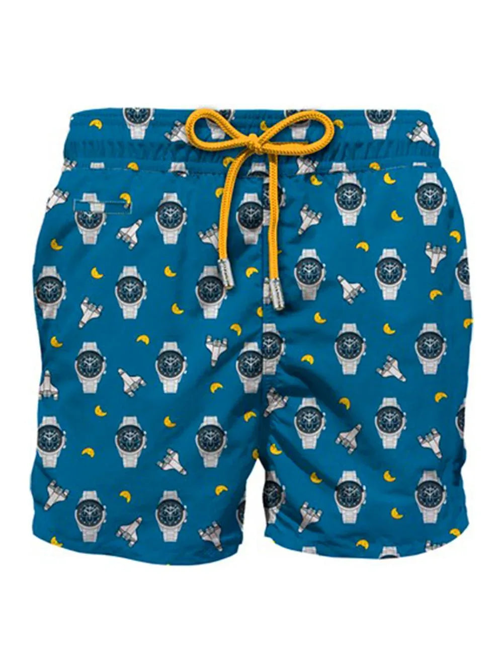 Costume lighting micro blu con fantasia orologi - Preludio Moda