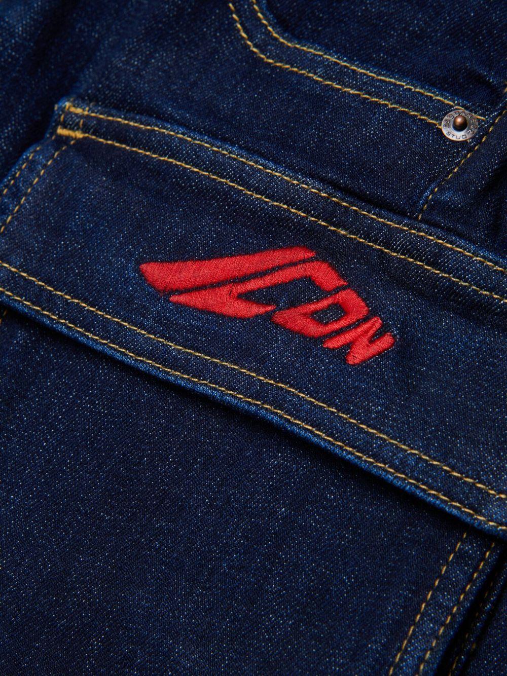 Minigonna Blu Denim con Logo Icon DQ3138D0AFL DQ01 DSQUARED KIDS