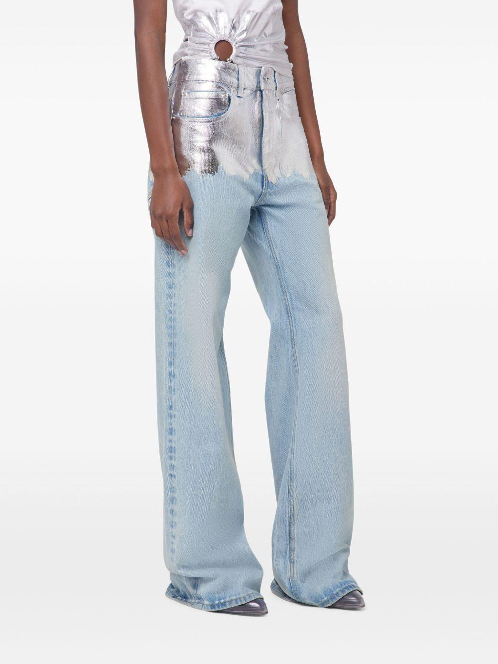 Jeans denim/argento 25ECPA040CO0524 P458 RABANNE