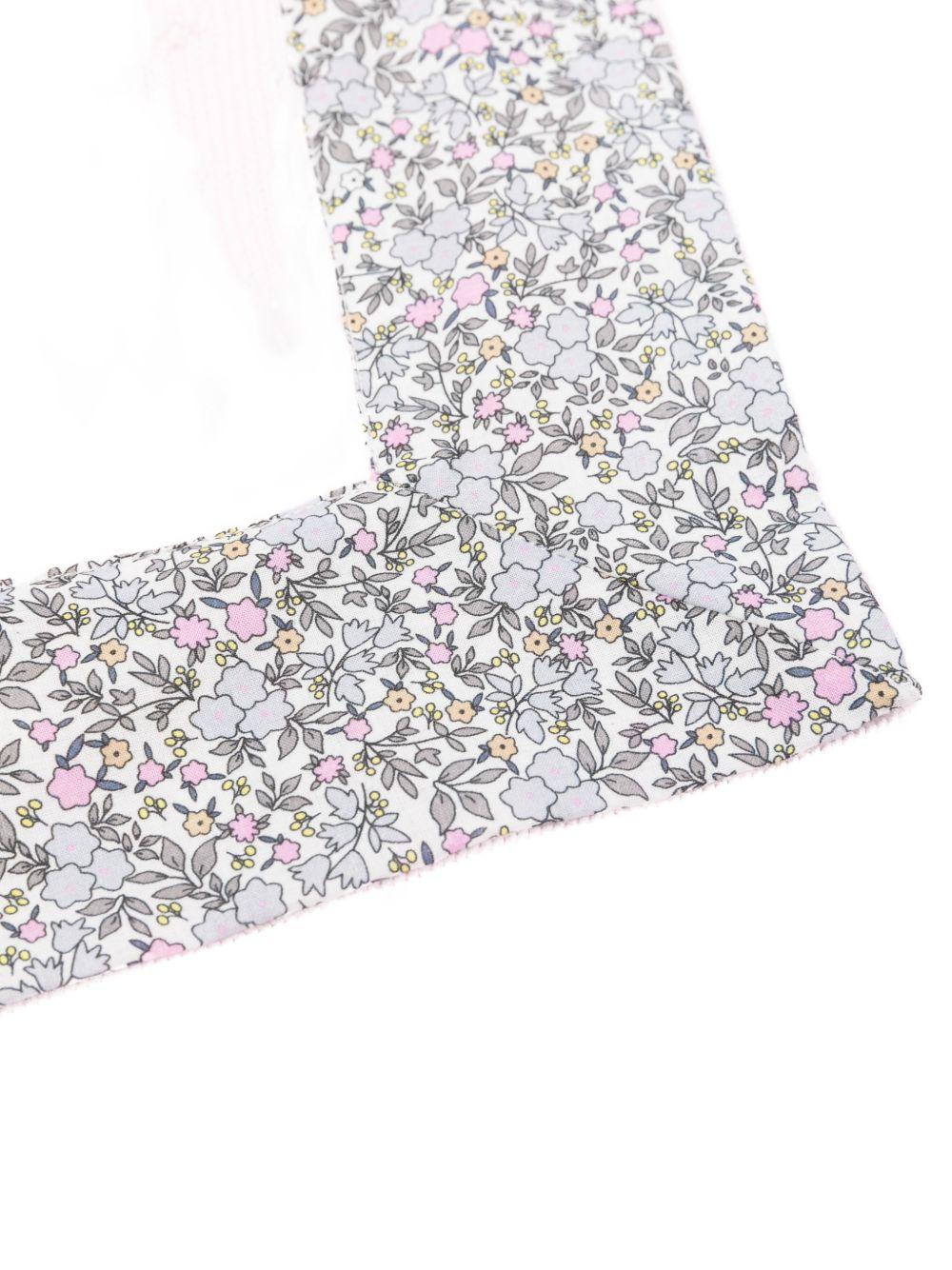 Copertina in cotone con bordo a fiori E26438 ROSA NANAN KIDS