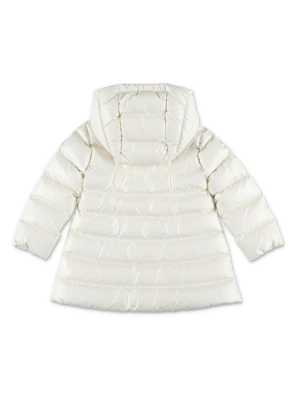 Giubbino lungo Ibida bianco neonata 9511C00002595ZJ 034 MONCLER KIDS