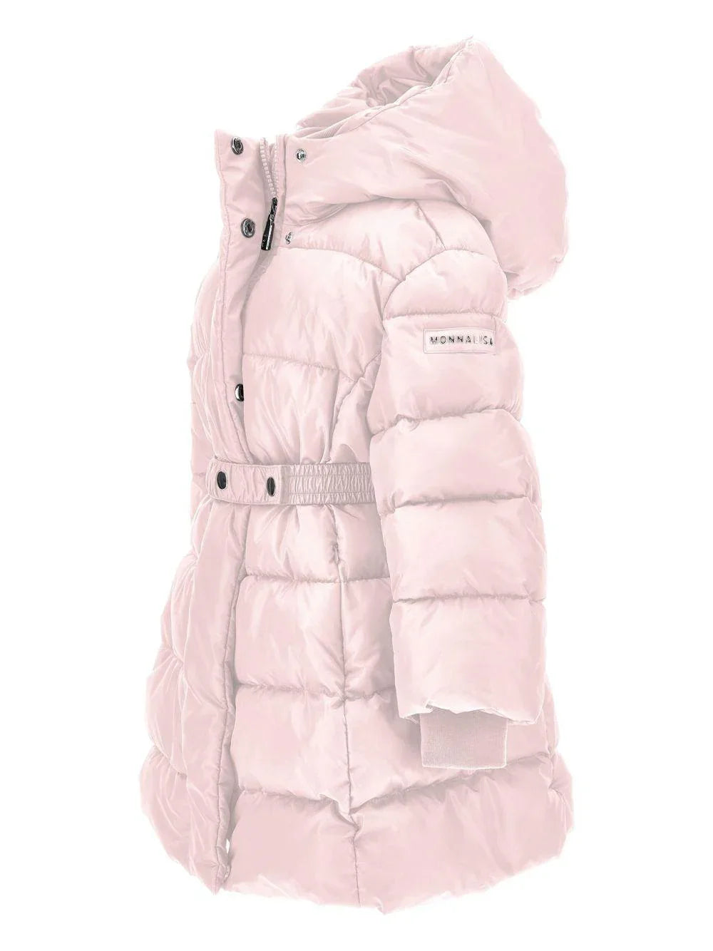 Cappotto Imbottito Rosa Chiaro con Cintura - Preludio Moda