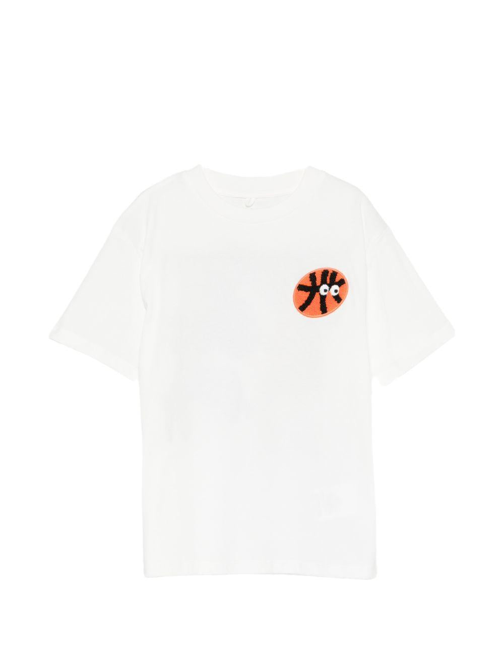 T-shirt in cotone con patch TY8R41Z0434 101 STELLA MCCARTNEY KIDS