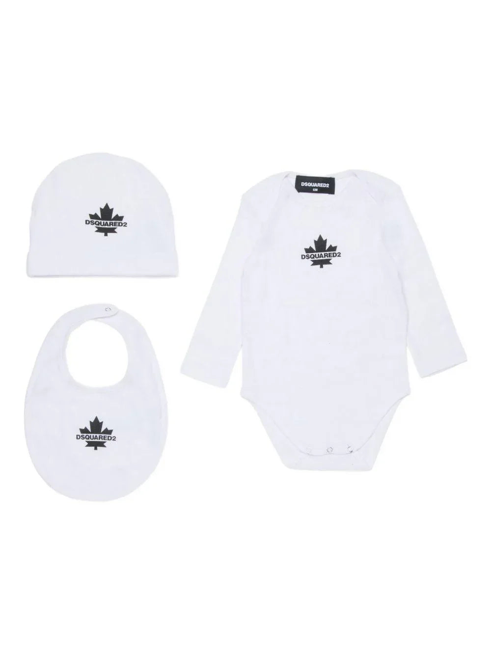 Tutina bianca con logo set 3 pezzi - Preludio Moda