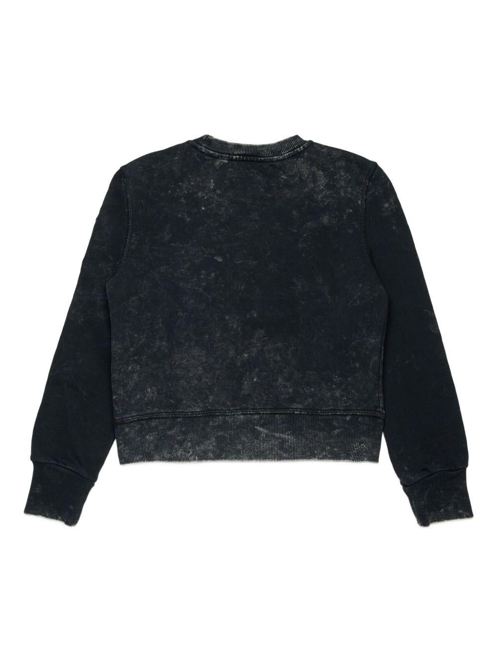 Felpa Slaccy con Logo Ricamato J02393KYAZ4 K900 DIESEL KIDS