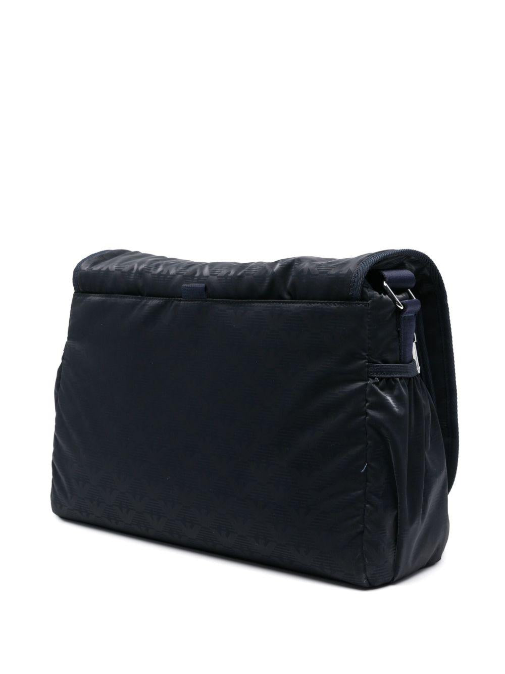 Borsa Mamma blu mini monogram all-over EB000407AF16274 UB108 EMPORIO ARMANI KIDS