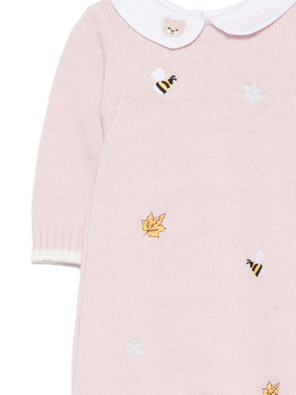 Tutina rosa con ricamo I250090 ROSA NANAN KIDS