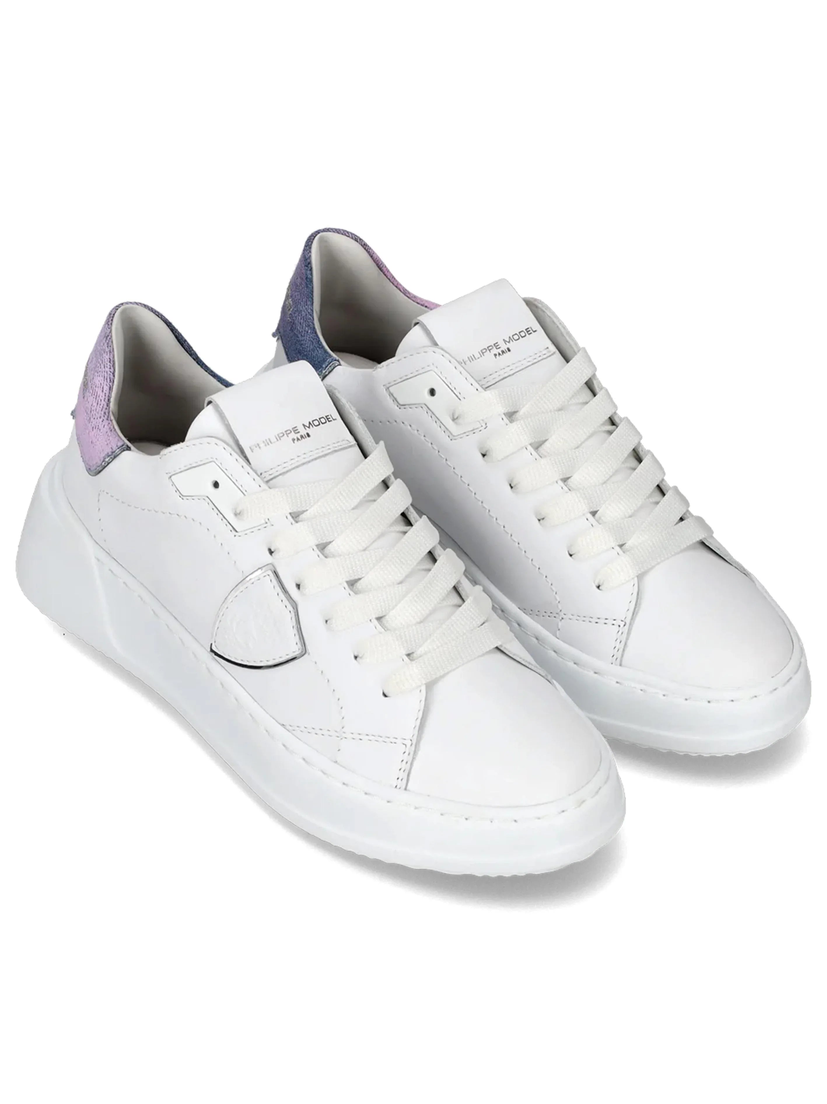 Sneakers Tres Temple bianche/lilla donna - Preludio Moda