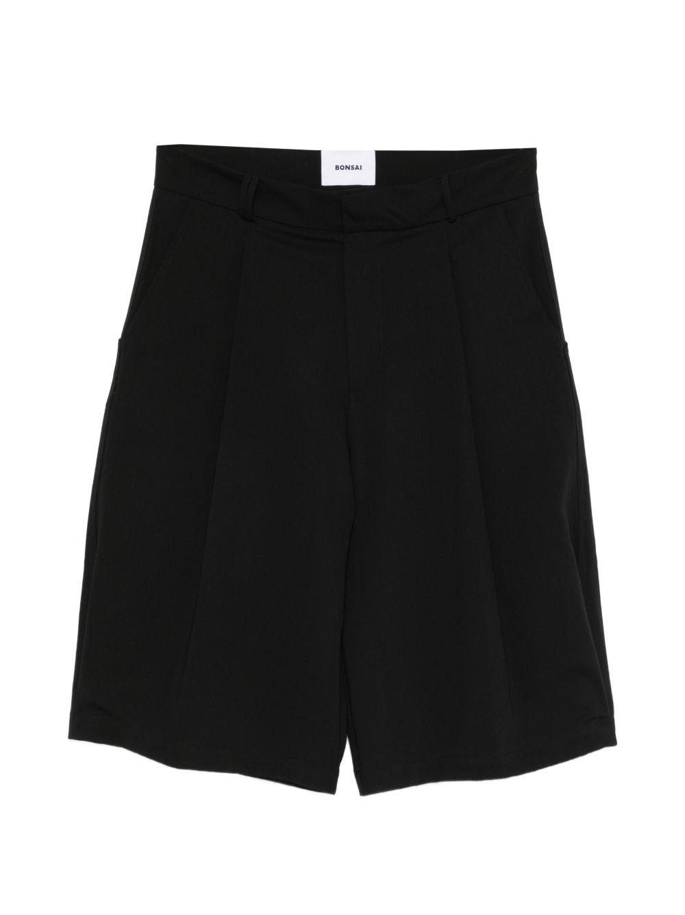 Shorts con pieghe frontali PT022V3 BLACK BONSAI