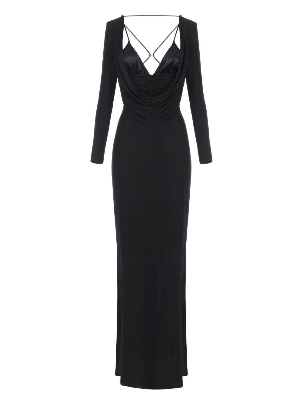 Abito Lungo Drappeggiato ABR0356E2 110 ELISABETTA FRANCHI