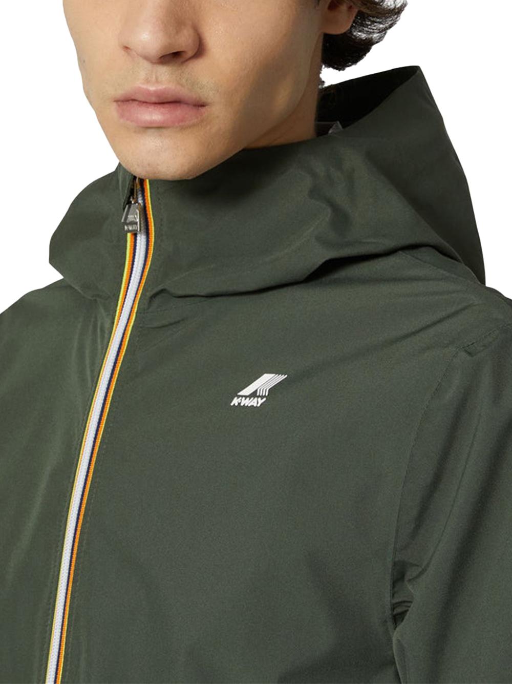 Giubbino jack stretch dot verde militare K5127QW WMR K-WAY
