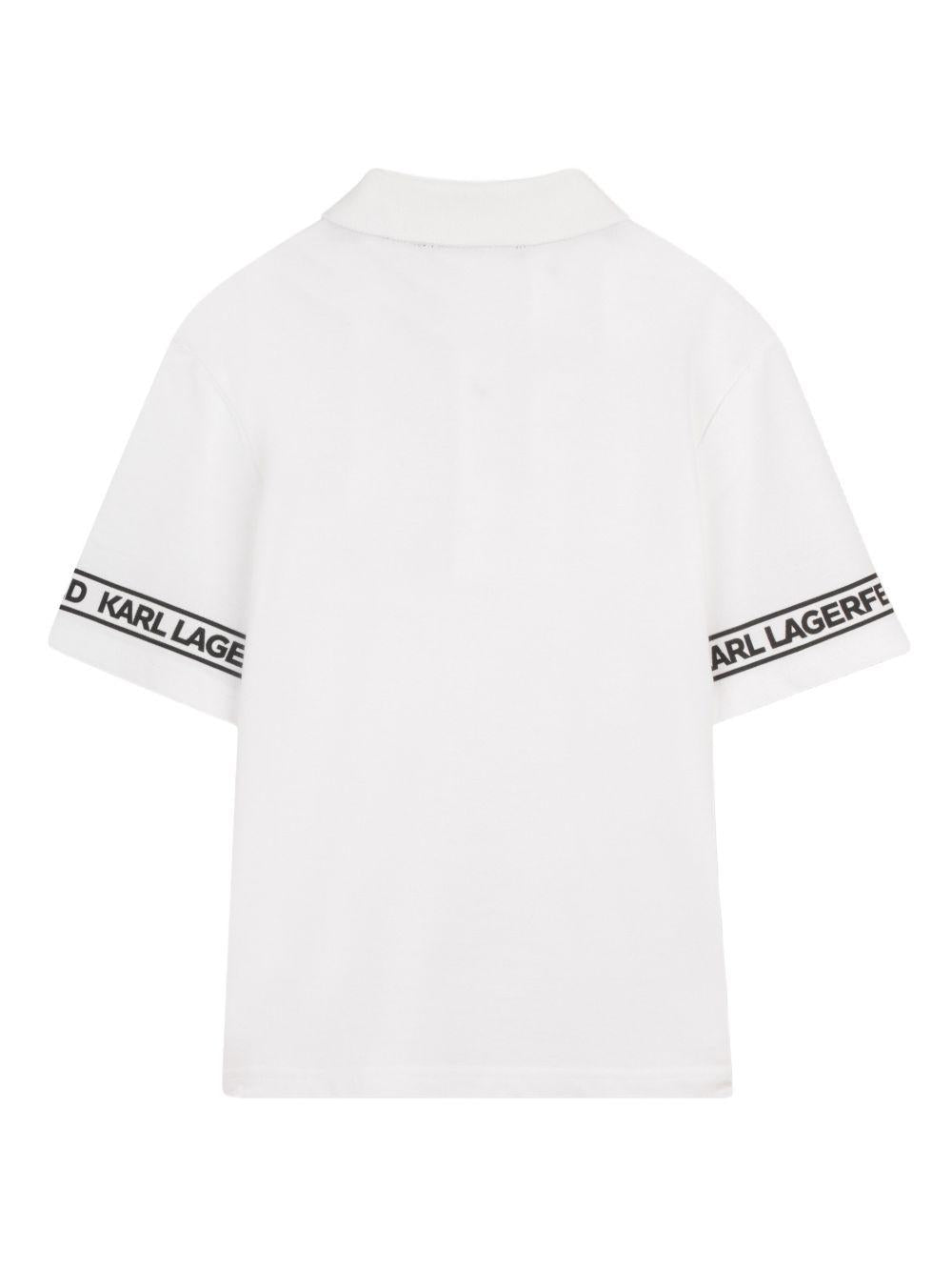 Polo a maniche corte con logo Z31099 10P KARL LAGERFELD KIDS