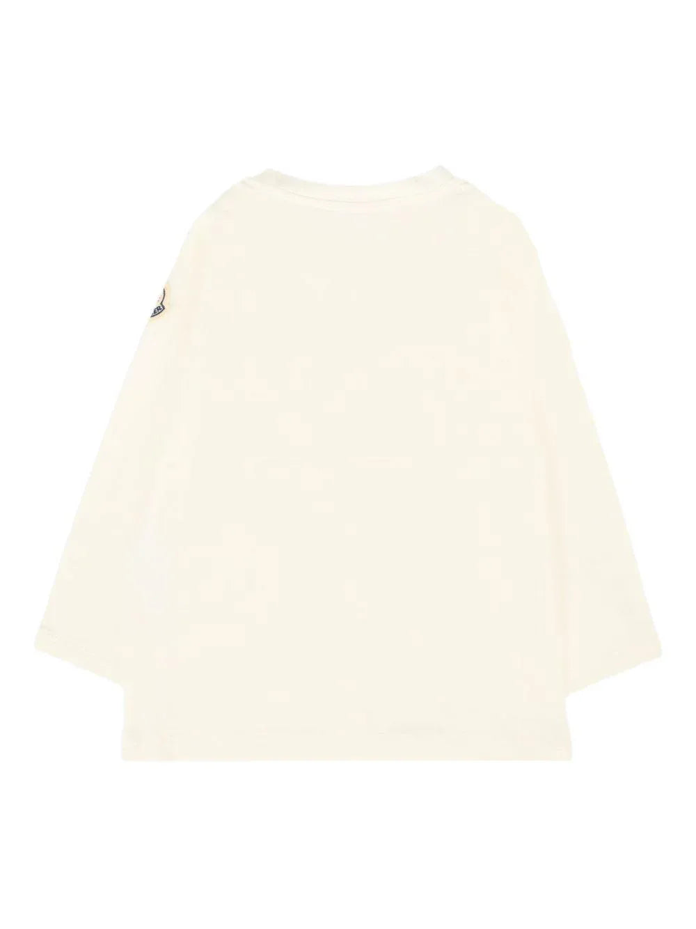 T-shirt Bianca Maniche Lunghe con Stampa - Preludio Moda