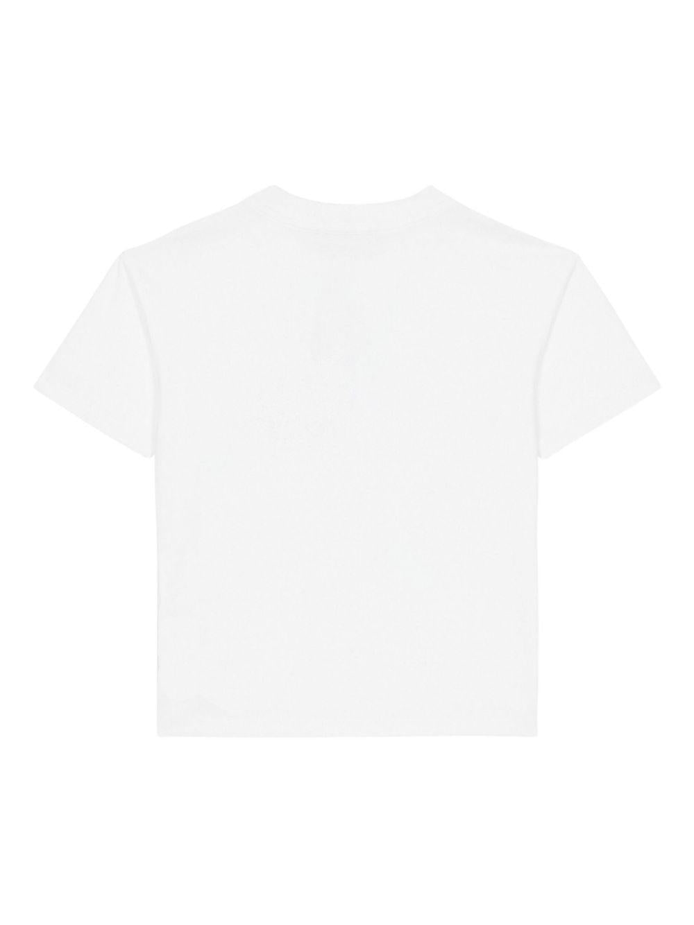 T-shirt a Maniche Corte con Logo BX8P51Z3186 100NE BALMAIN KIDS