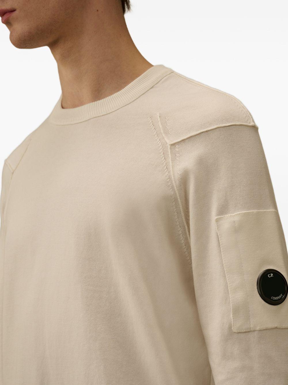 Felpa girocollo con patch logo 20CMKN183A110560A 103 CP COMPANY