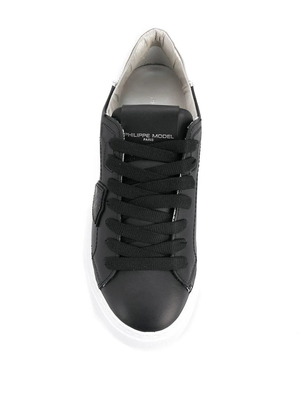 Sneakers Temple nera opaca - Preludio Moda
