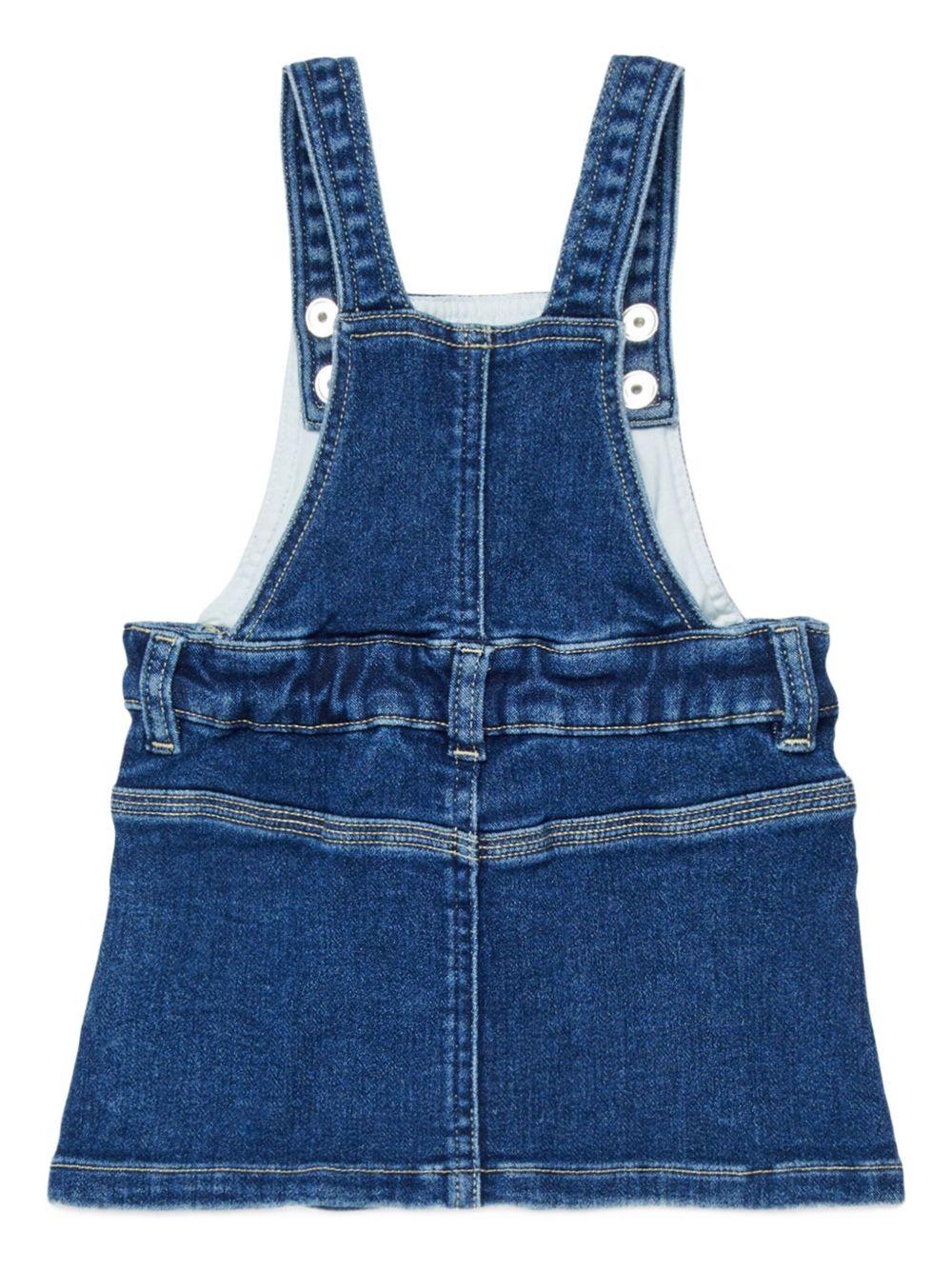 Salopette in denim con bretelle K00719KXBR0 K01 DIESEL KIDS