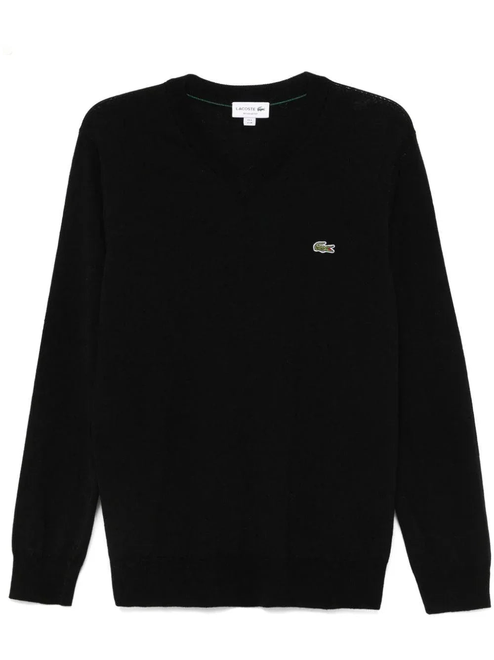 Maglione nero mini logo ricamo - Preludio Moda