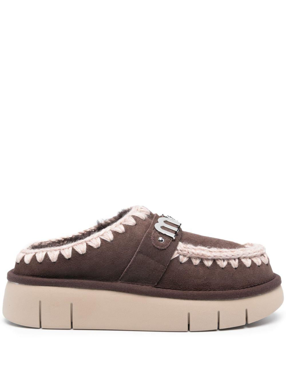 Mules con placca logo - Preludio Moda