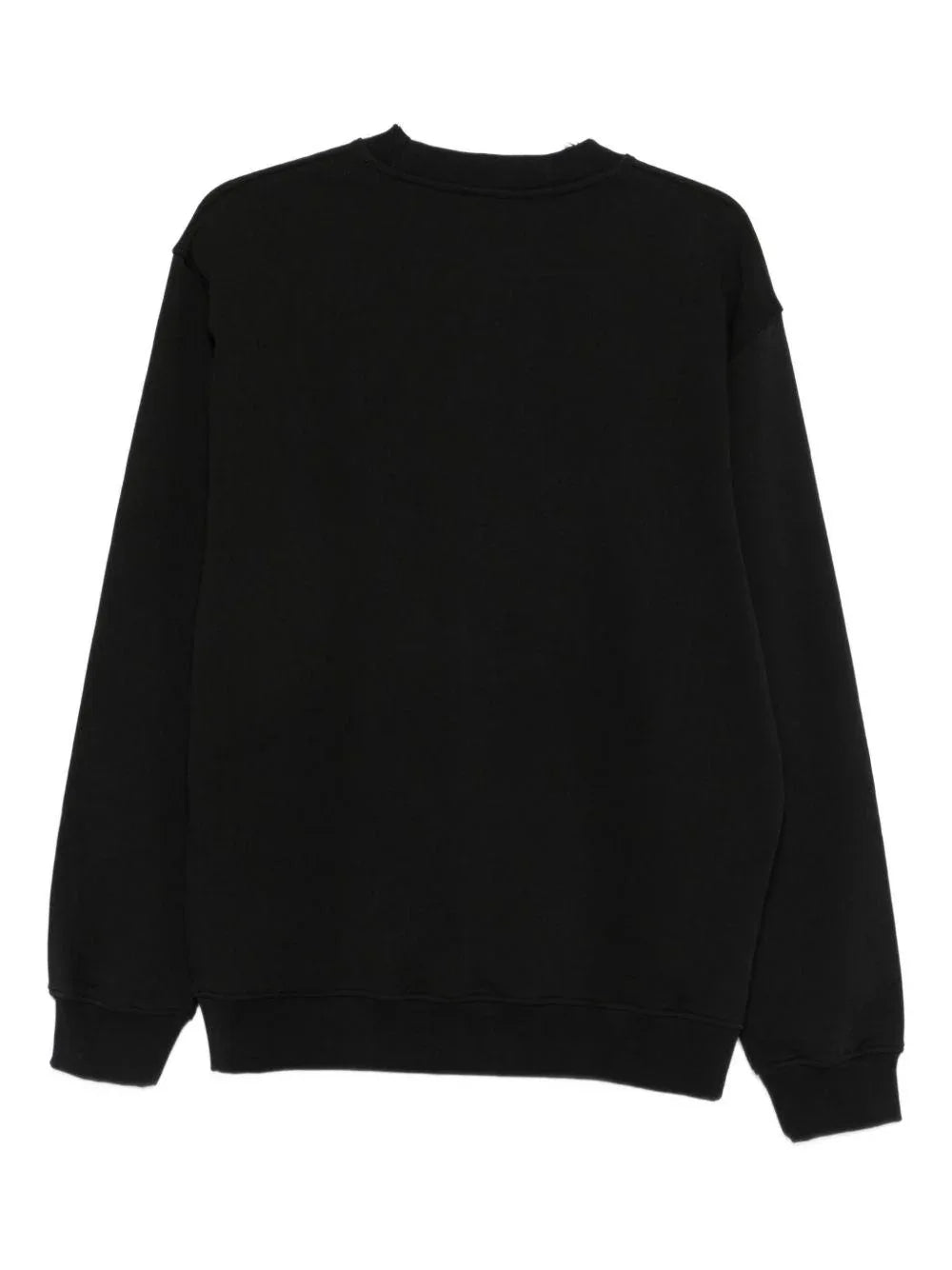 Felpa nera con logo ricamato - Preludio Moda