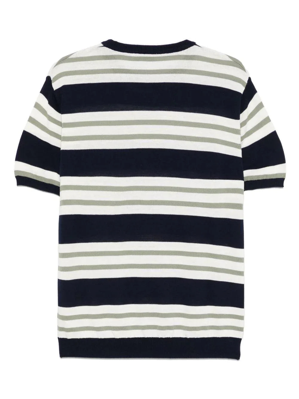 T-shirt in maglia con fantasia a righe - Preludio Moda