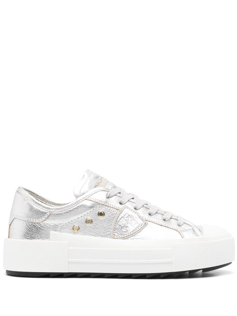 Sneaker Paris Haute argento donna PDLD M001 PHILIPPE MODEL