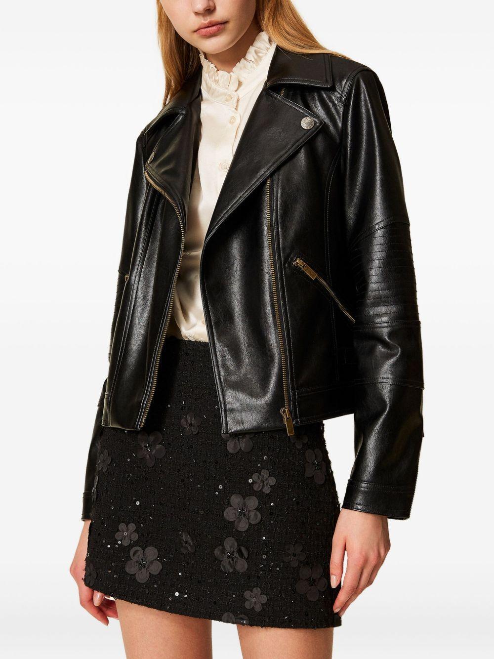 Giacca Biker Nera - Preludio Moda