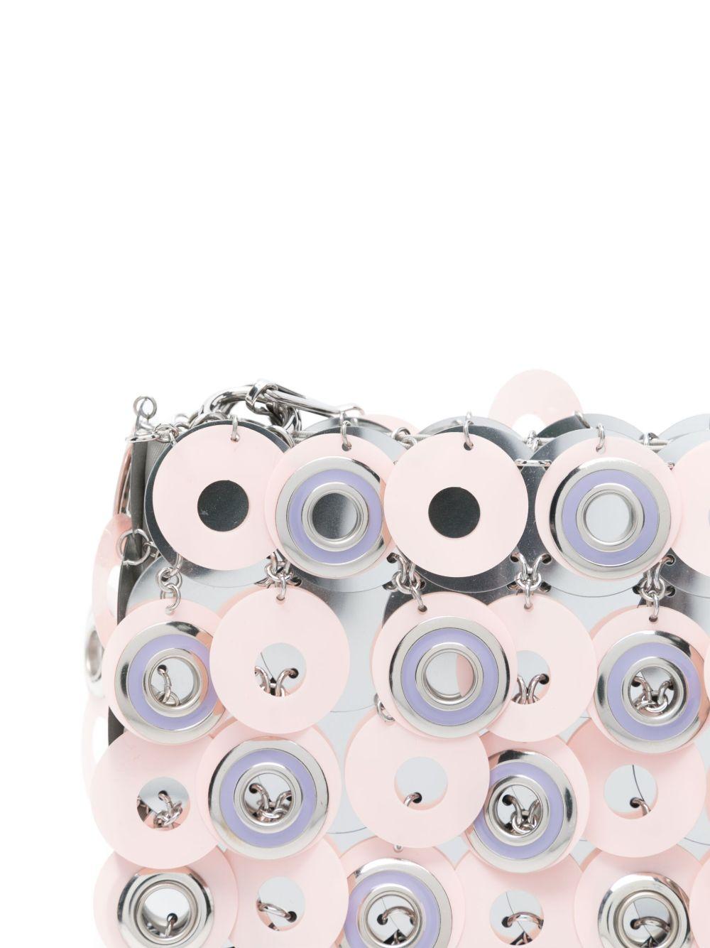 Borsa argento e rosa Sparkle Discs