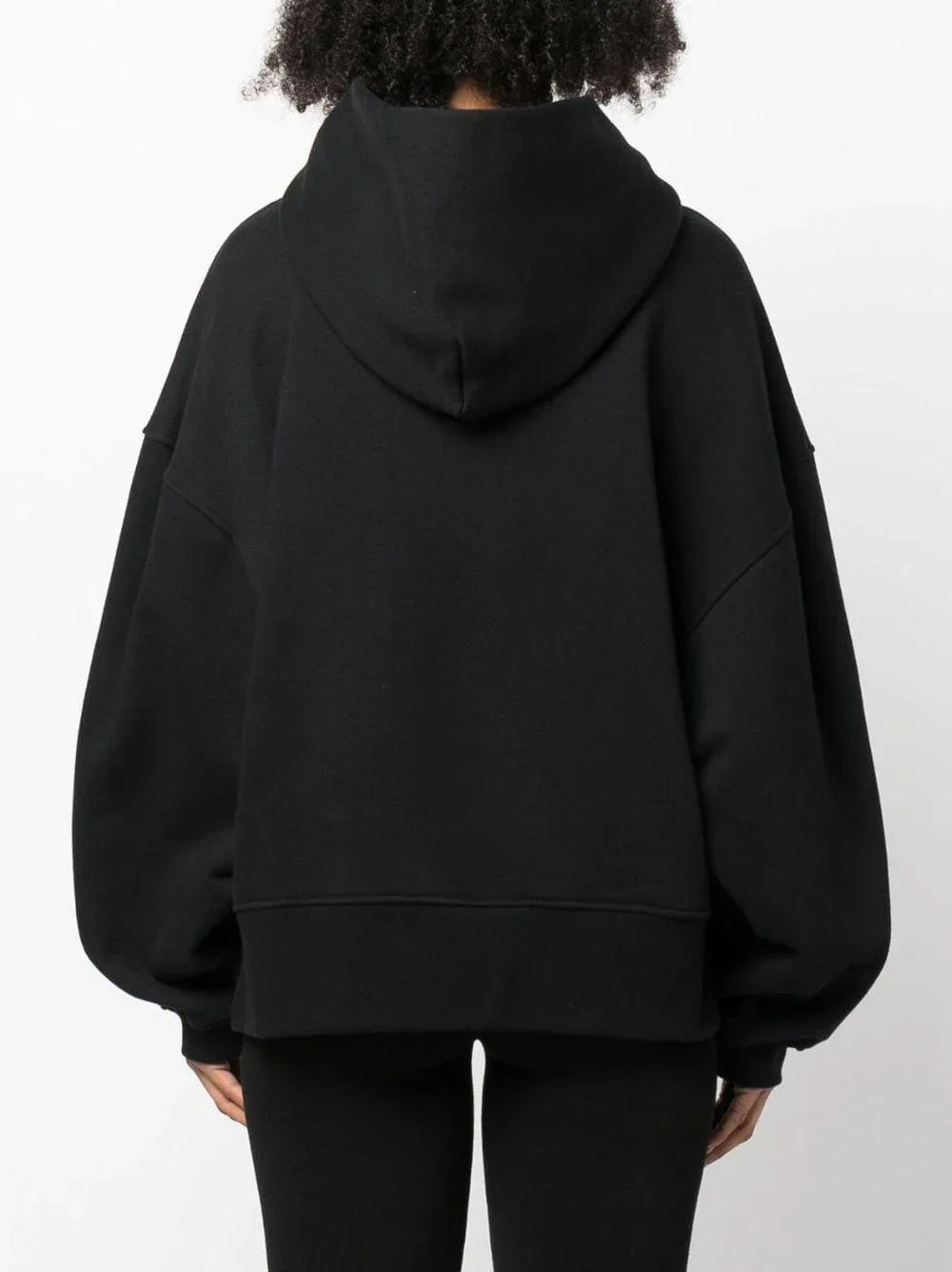 Felpa Donna Nera Cotone - Preludio Moda