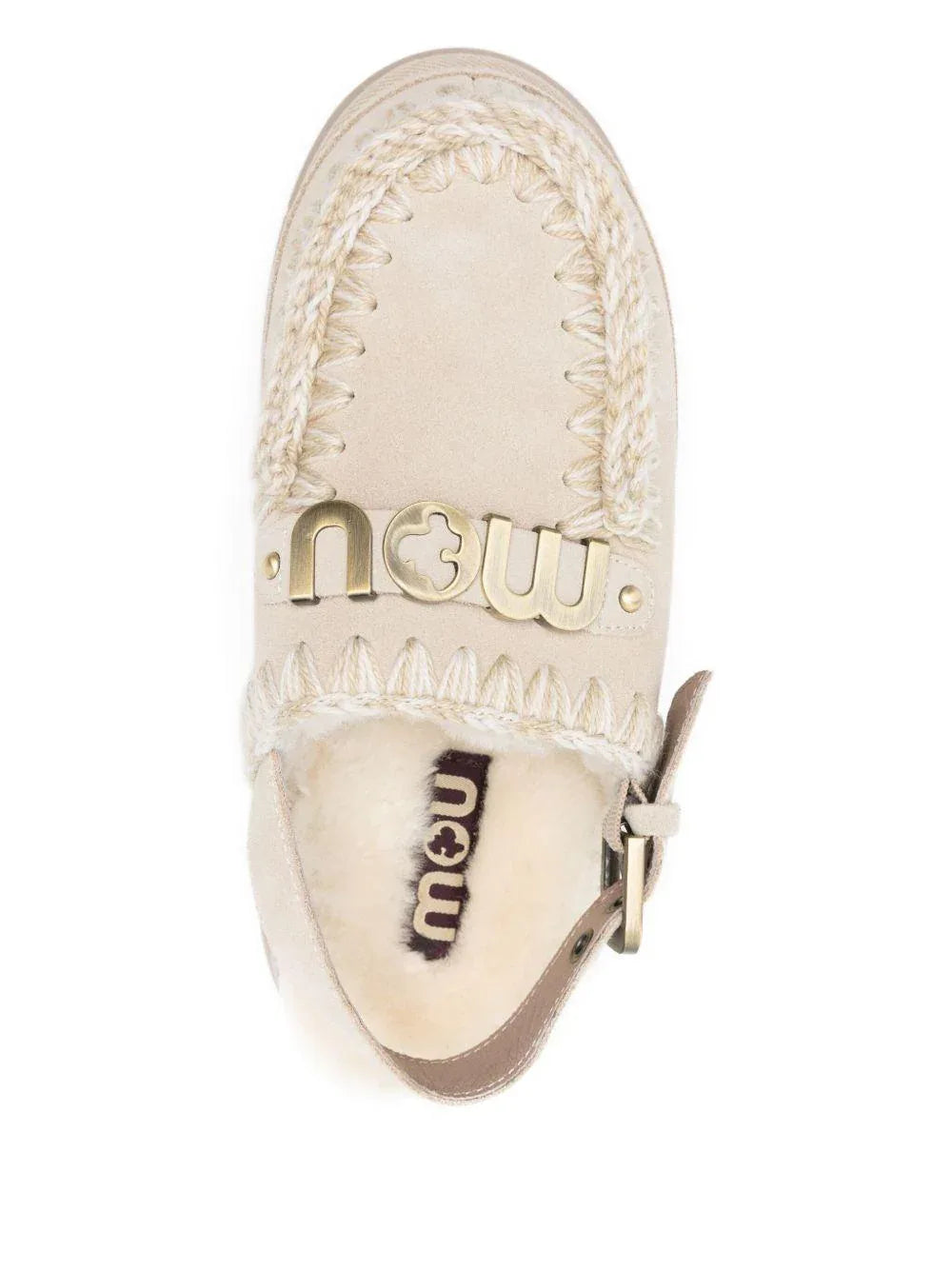 Mules Bounce con plateau e cinturino posteriore geso - Preludio Moda