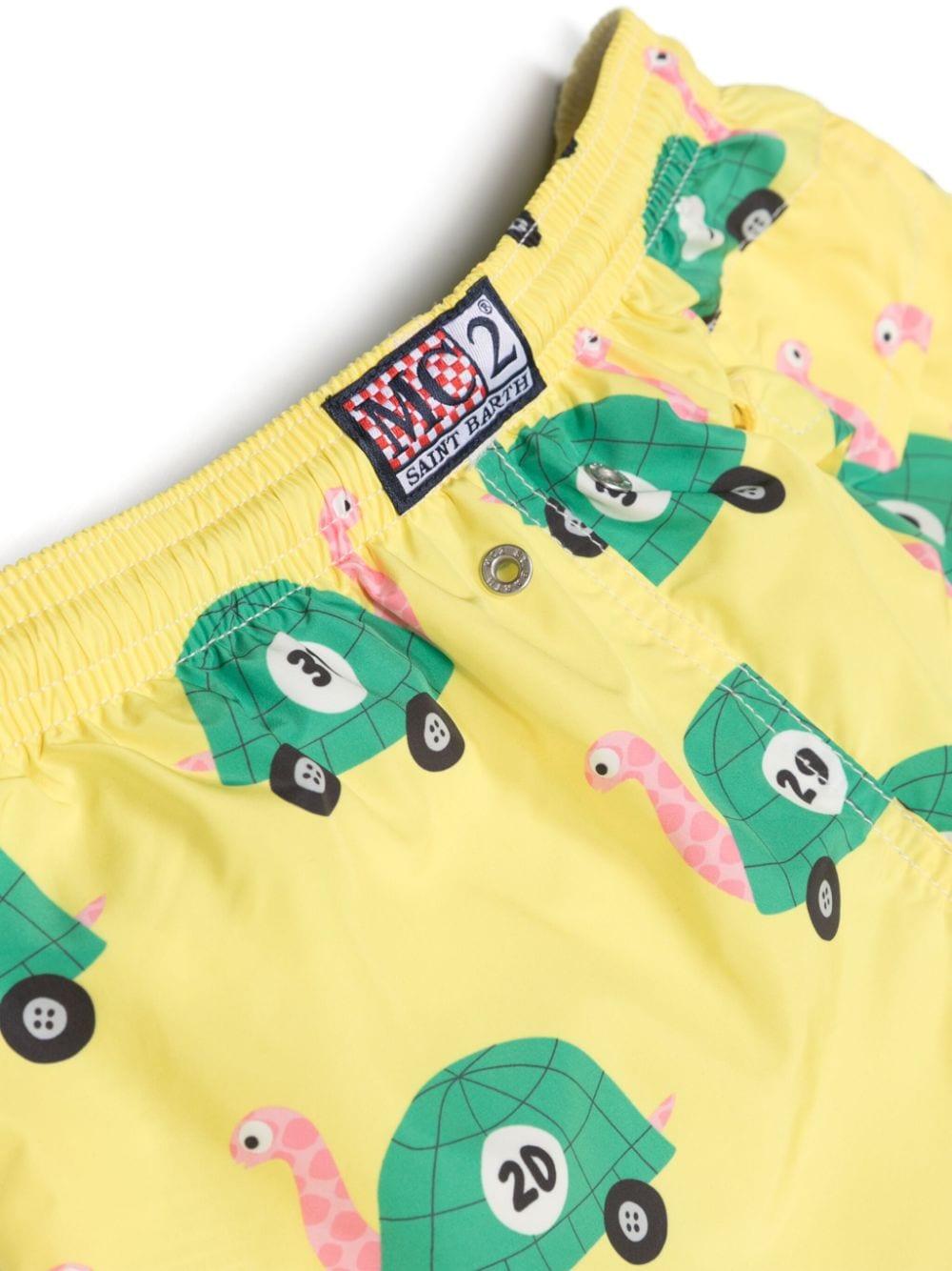 Costume Boxer jean turtle giallo