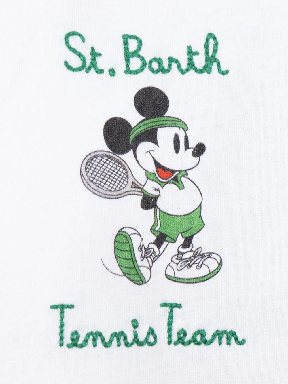 T-shirt bianca"Tennis team " topolino TSH0001 02633H MC2 SAINT BARTH KIDS