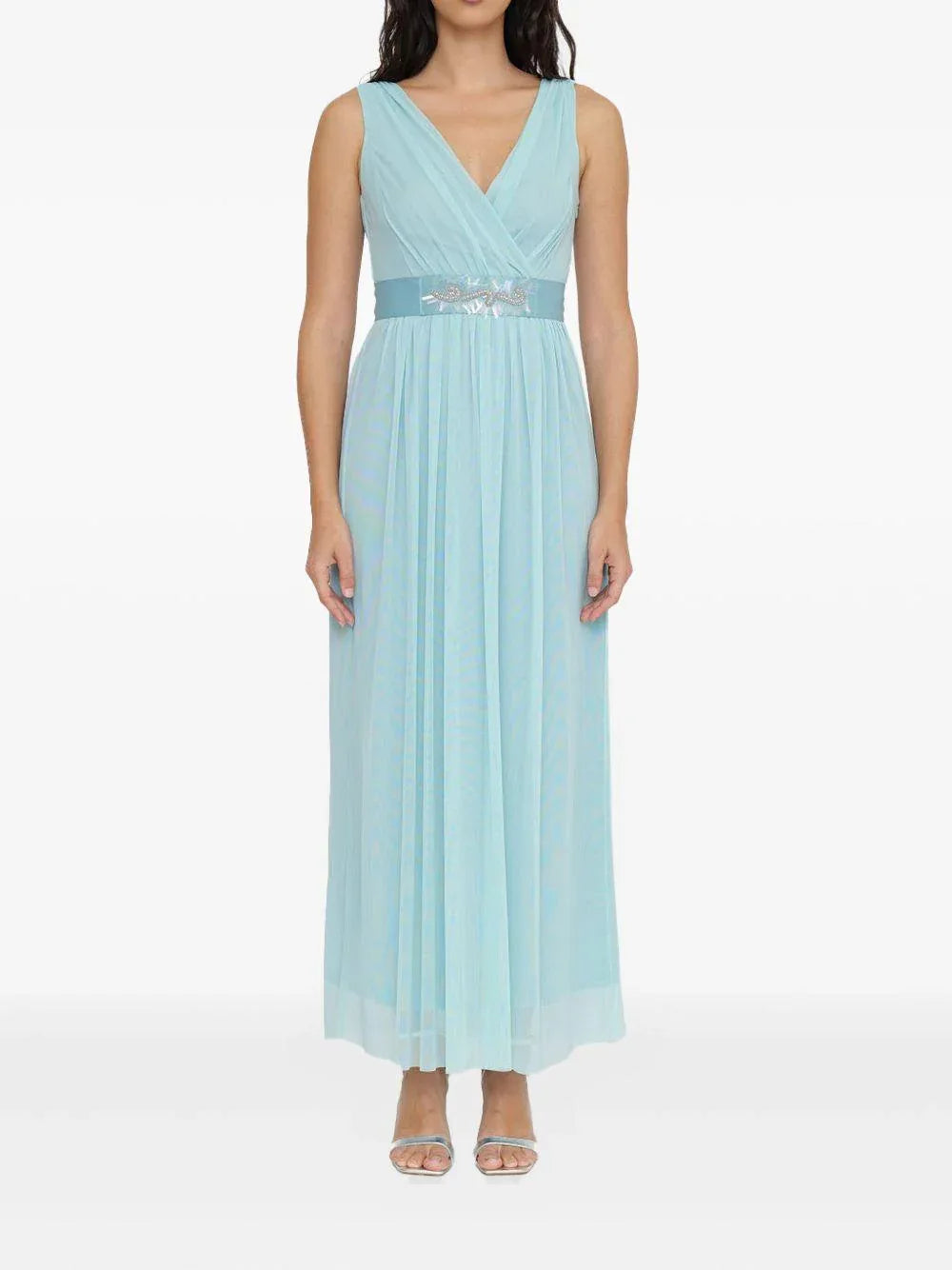 Abito alice in chiffon menta - Preludio Moda