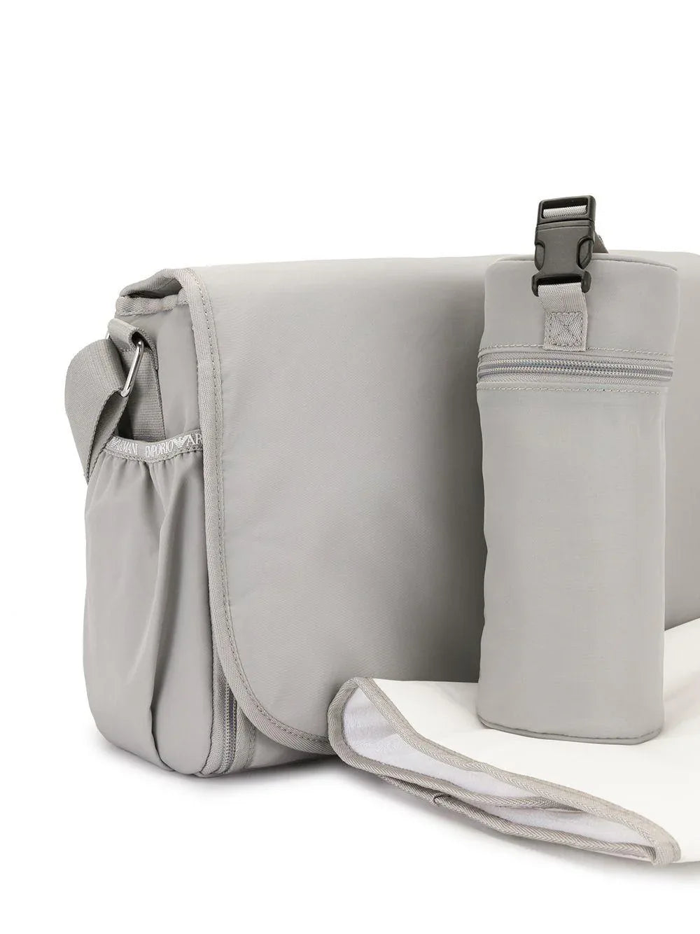 Borsa Mamma grigia placchetta logo - Preludio Moda